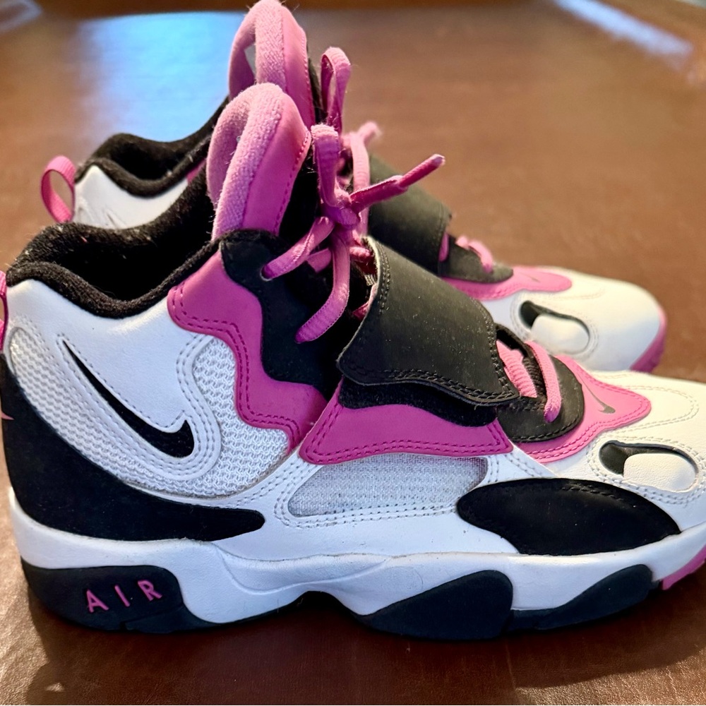 Nike Kids' White, Pink, and Black Sneakers